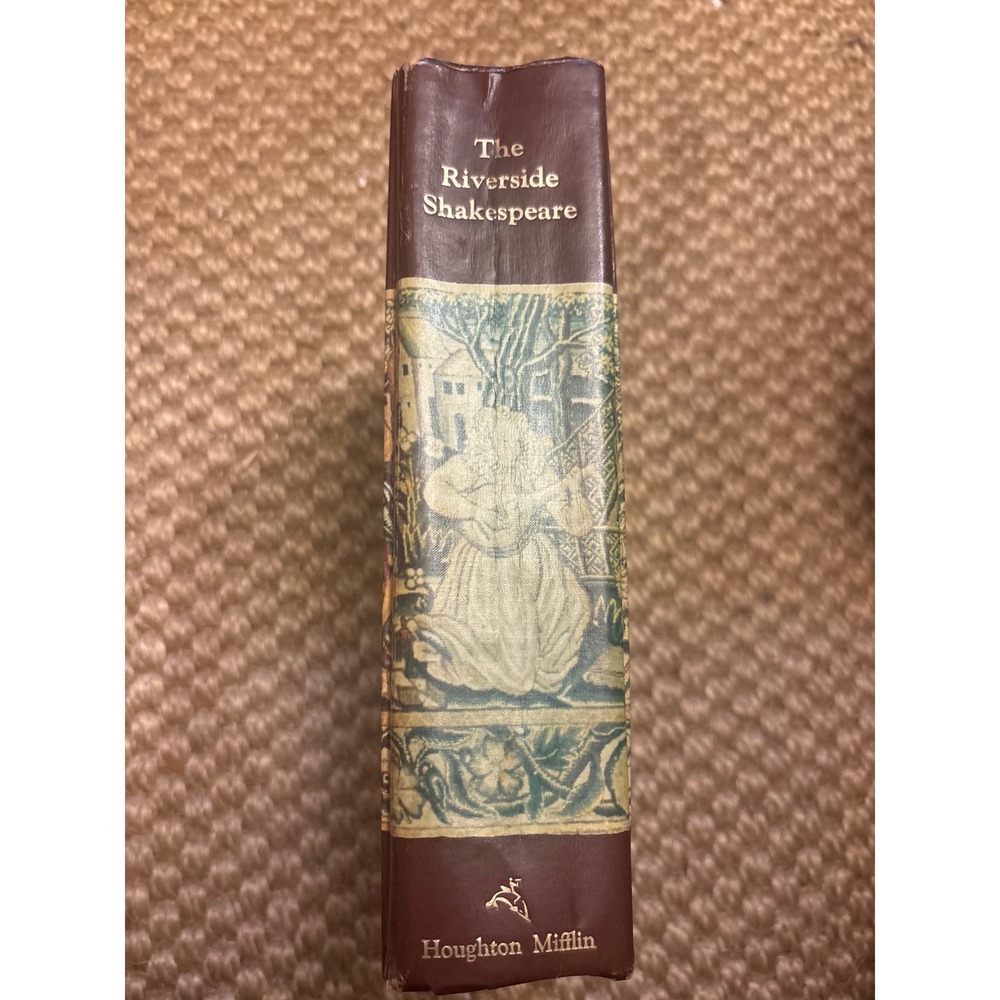 Houghton Mifflin The Riverside Shakespeare Book OS Brown Good 1974 Hardcover - Picture 2 of 7